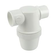Siphon de parcours blanc PVC-C à coller - entrée horizontale Ø32