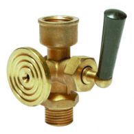Robinet porte-manomètre à décompression à bride de contrôle - Mâle femelle 1/2