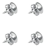 Lot de 4 Supports miroirs réglables Alu - L'Attachante