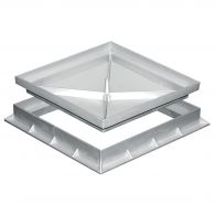 Tampon creux pour coffrage avec cadre - 400x400mm - Gris