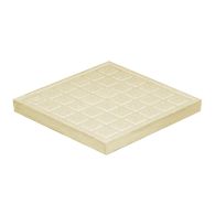 Tampon de sol polypropylène 187 x 187 mm - Sable - First Plast