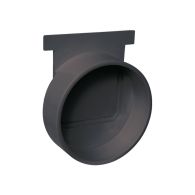 Naissance fond noir pour caniveau PP PRATIKO EASY série 100 Bas - droite et gauche sortie Ø50 - First Plast