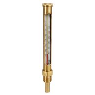 Thermomètre vertical droit plongeur 45 mm - 1/2