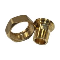 Raccord laiton 2 pièces à porter plate femelle écrou libre 1-1/4
