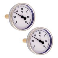 Kit de 2 thermomètres 0 - 120° C pour MODULFIT entraxe 90 mm - Thermador