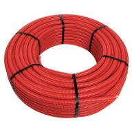 Tube PER pré-gainé Rouge Ø12 x 1,1 - 25 mètres - Blansol Barbi