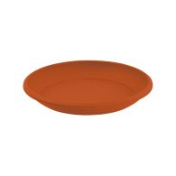 Soucoupe UNIVERSELLE Orange Terre Battue Ø15 cm, pour pot OSAKA Ø 20 cm - EDA