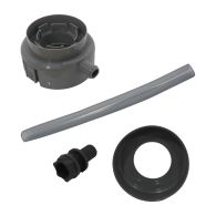 Kit raccord chéneau pour récupérateur d'eau Gris Ø70-80-100 et carré 75 mm