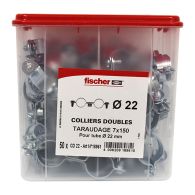 50 colliers double 7 x 150 Ø22 - Fischer