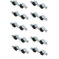 10 colliers isophonique double M7 x 150 pour tube Ø14 - Arcanaute