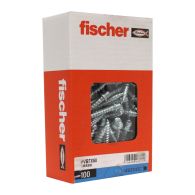 100 pattes à vis bois 7x150 - 7 x 50 mm - Fischer