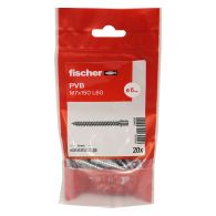 20 pattes à vis bois 7x150 - 7 x 60 mm - Fischer