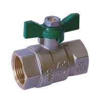 Vanne à sphère Passage Intégral NF PN40 ACS Papillon Vert F/F 1/2