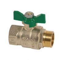 Vanne à sphère Passage Intégral NF PN40 ACS Papillon Vert M/F 3/8