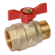 Vanne à sphère PN30 Passage intégral ACS Papillon rouge M/F 1'(26x34) SOMATHERM