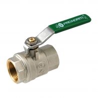 Vanne à sphère Passage intégral NF PN16 ACS Poignée Plate Verte F/F 1