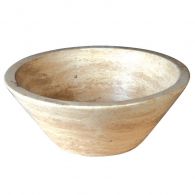 Vasque bol conique à poser en pierre H15,5cm - Ø42cm - Ondyna UR1005