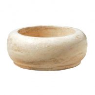 Vasque bol ronde à poser en pierre H15cm - Ø42cm - Ondyna UR2205