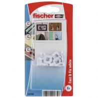 8 Crochets fischer Fast & Fix blanc - Fischer