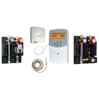 Module Hydraulique avec régulation 2 circuits pour PAC + thermostat  Filaire - Watts