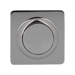 Bouton simple débit - épaisseur cloison 10 à 35mm - Chromé brillant - Nicoll