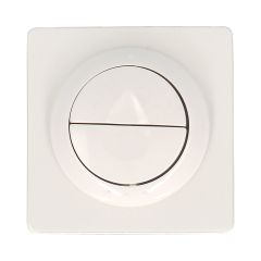 Bouton pour cloison coupe-feu - double débit - épaisseur cloison 10 à 35 mm - Blanc - Nicoll