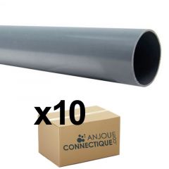 Lot de 10 Tubes PVC évacuation NF-Me lisse - diamètre 32 mm - 4 mètres