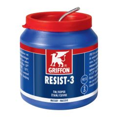 Fil de soudure diamètre 2mm massif Etain/Cuivre (97/3) Resist-3, pot de 500gr - Griffon France