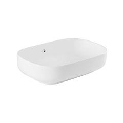 Vasque à poser SANIBOLD 60x40cm Sans percement - Blanc mat - Sanindusa