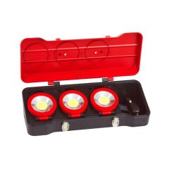 Coffret de 3 projecteurs LEDs 3W - KS TOOLS