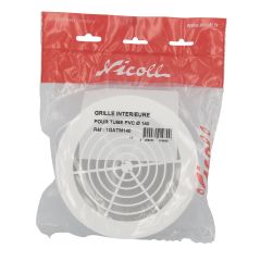 Grille de ventilation ronde Ø161 avec moustiquaire pour tube Ø140 - Nicoll