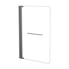 Pare-baignoire 1 volet transparent  - L 85 x H 140 cm - ELMER By Ayor