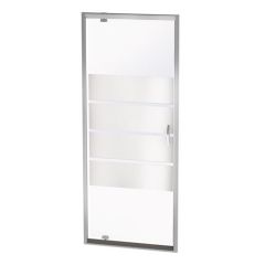 Paroi porte pivotante ERIS 2  - profilés chromés - L 70 x H 190 cm - ONDEE By Ayor 