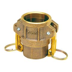 Raccord rapide à cames laiton coupleur femelle D - 3/4'' (20/27)