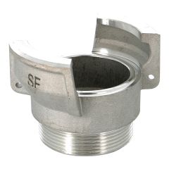 Raccord symétrique aluminium, mâle 3" (80/90) sans verrou, sans joint, DN80 - SFERACO