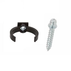 Ensemble de 1 collier tube de descente Ø50 Marron + Vis 7x40 mm - Arcanaute