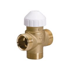 Vanne 3 voies ventilo-convecteur 3131 - mâle/mâle 1/2''(15/21) - Kvs 1,7 - Watts