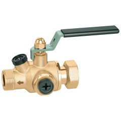 Clapet anti-retour antipollution laiton ACS avec vanne mâle femelle 3/4" (20/27) - Sferaco