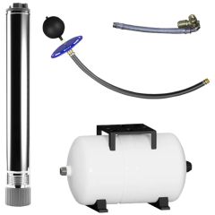 Pompe submersible multicellulaire Saniwell 4-50 IPC-FB 4" entièrement automatique avec commande de pression intégrée - SFA