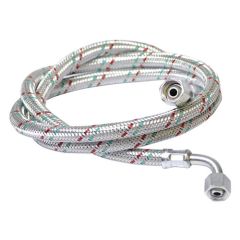 Un flexible fioul femelle 3/8" (12/17) x femelle 1/4" (8/13) coudé Ø8 mm longueur 1500 mm pour chaudière CUENOD (13016025)