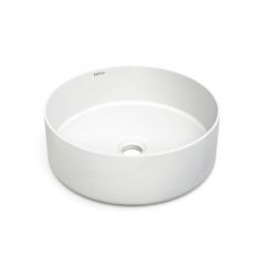 Vasque céramique à poser ronde MALEVICH - Blanc Mat - Ø380 X H130 mm - Bathco
