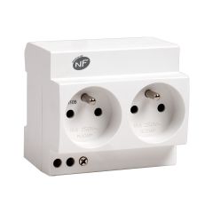 Double prise modulaire 2P+T 16A - OHMTEC - IICSEN
