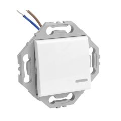 Poussoir lumineux blanc. Fonction témoin ou voyant - Noane - IICSEN