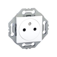 Prise 2P+T 16A Affleurante blanc NF - Noane - IICSEN