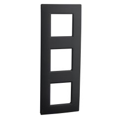 Plaque triple poste anthracite - Noane - IICSEN