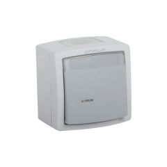 Poussoir pour sonnette avec porte étiquette IP55 NF - ONALP - IICSEN