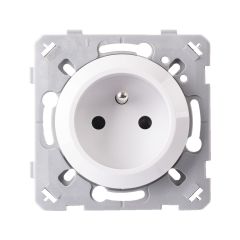 Prise 2P+T 16A blanc EPURE NF - Ohmtec - IICSEN