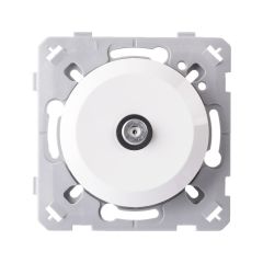 Prise TV SAT Type F blanc EPURE - Ohmtec - IICSEN
