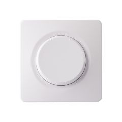 Interrupteur va et vient blanc avec griffes + plaque simple EPURE - Ohmtec - IICSEN