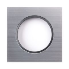 Plaque 1 poste alu brossé et anthracite EPURE - Ohmtec - IICSEN